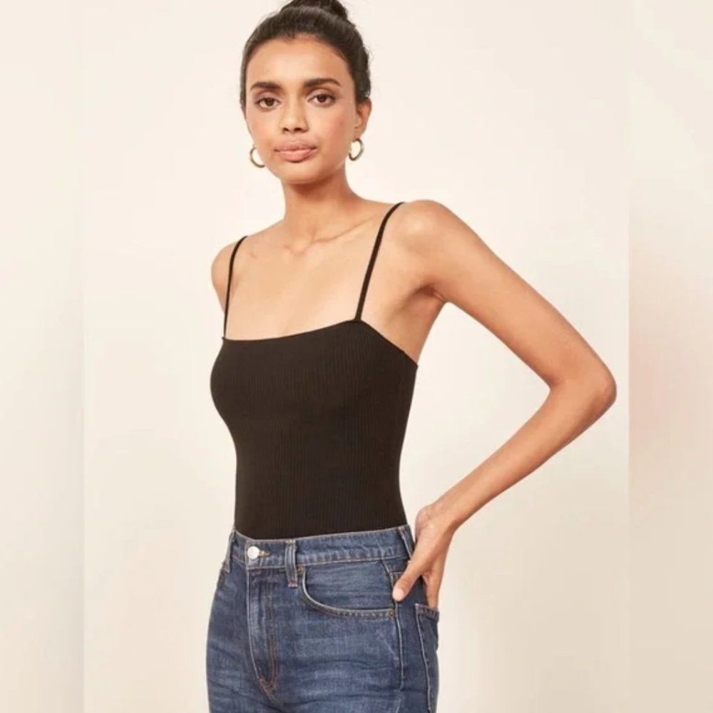 Reformation Crystal Bodysuit Size M - Black